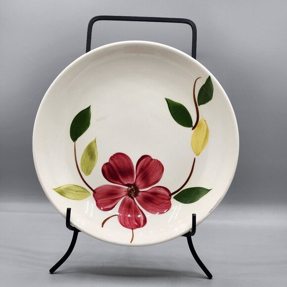 VTG Stetson China Rio 8” Shallow Bowl Hand Painted Flower Dish Dinnerware - Picture 1 of 7